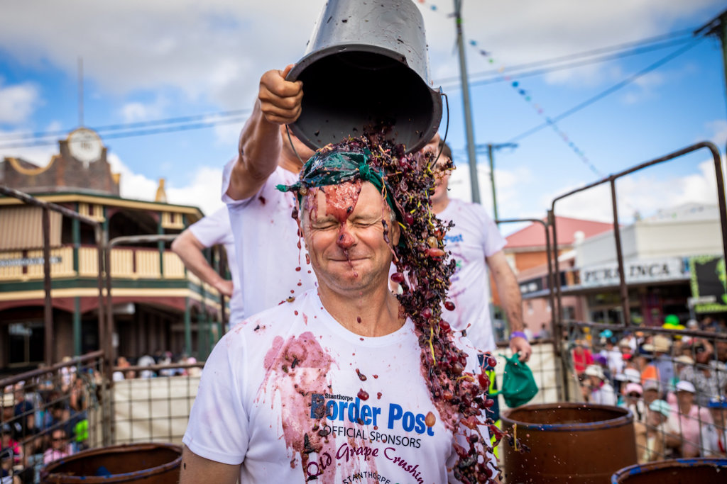 Grape Crushing Apple and Grape Festival 