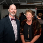 Stanthorpe Apple and Grape Festival, Gala Ball. Left to Right - Alan Jones, Robyn Robertson.